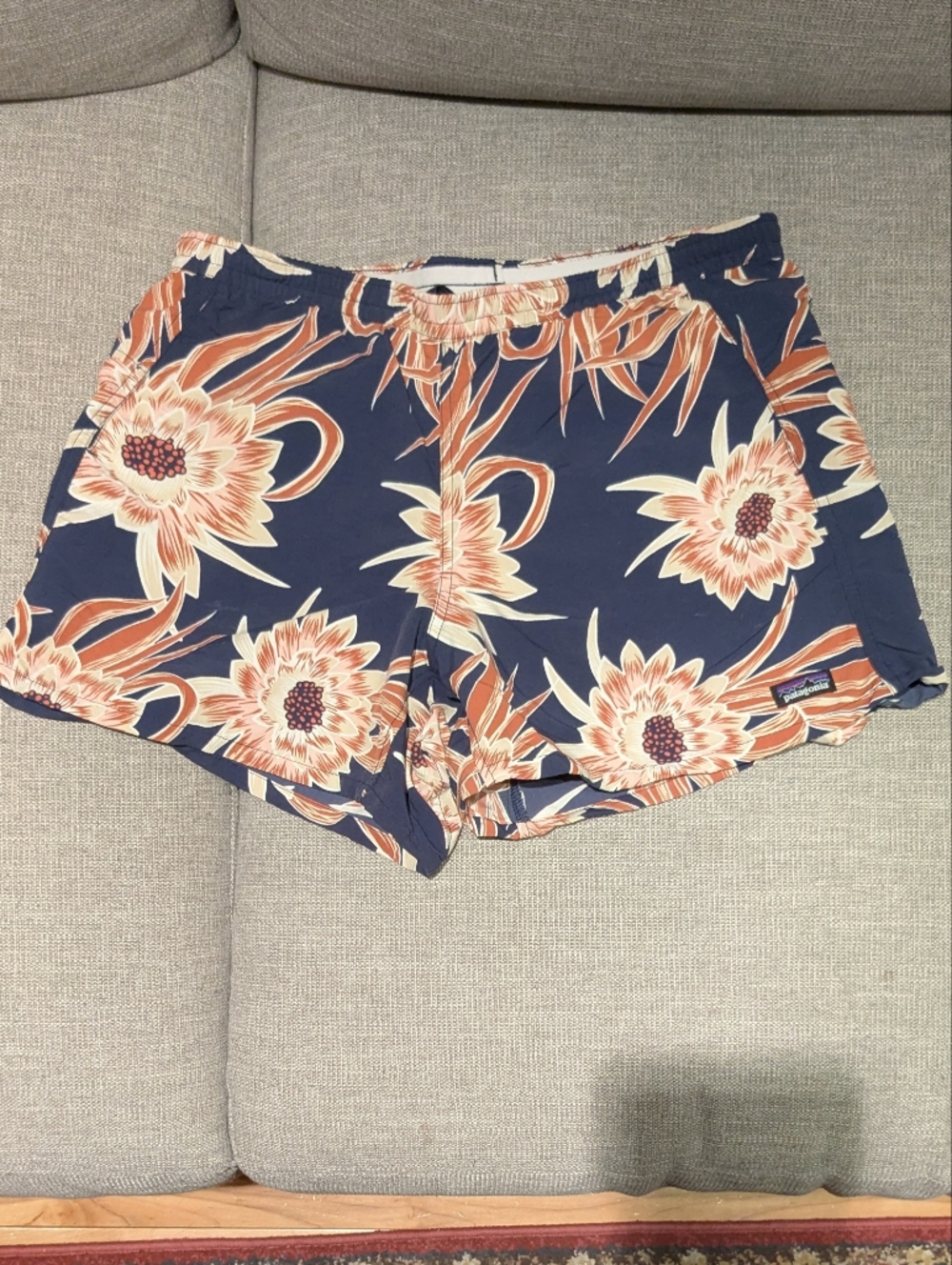 Patagonia Navy Floral Board Shorts